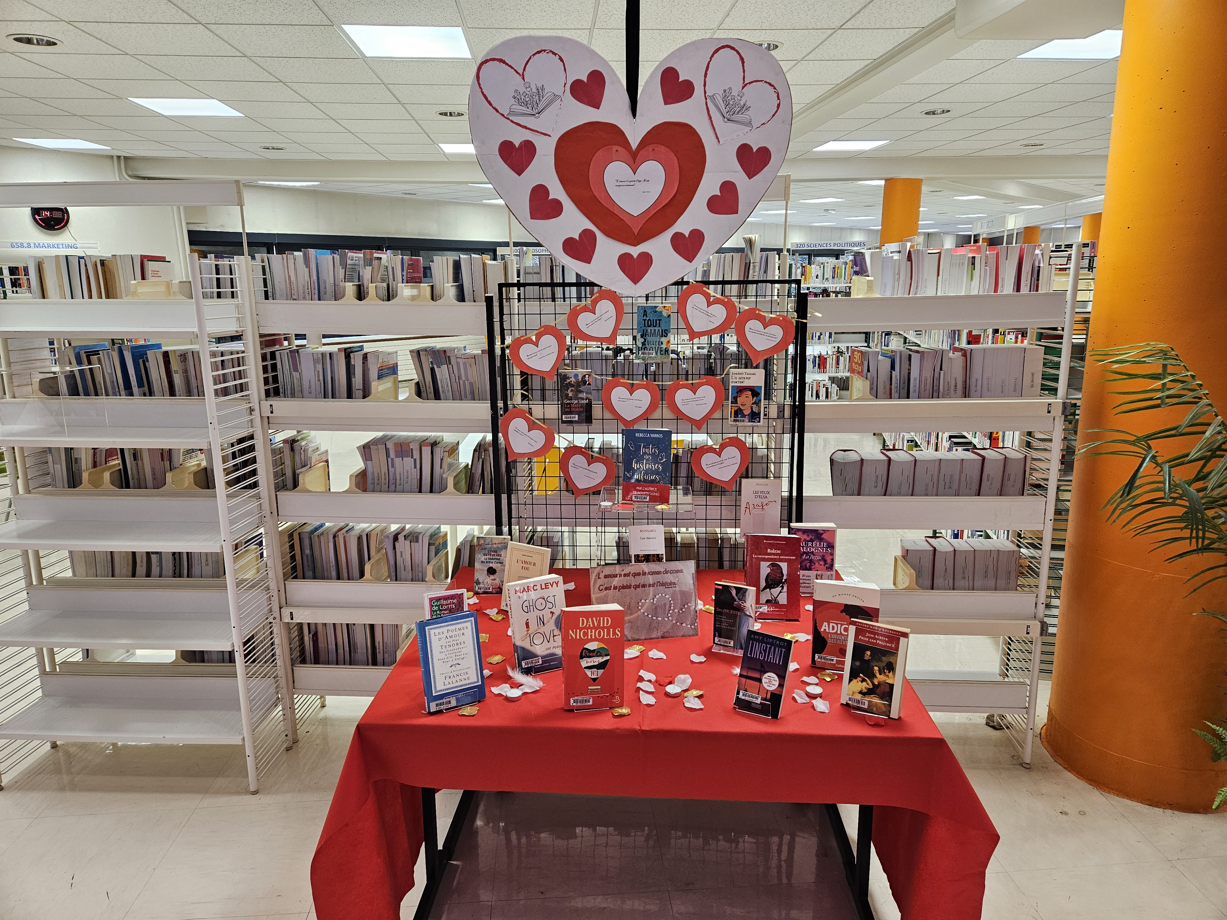 BU Beauvais : s&eacute;lection d'ouvrages th&eacute;matique pour la Saint-Valentin