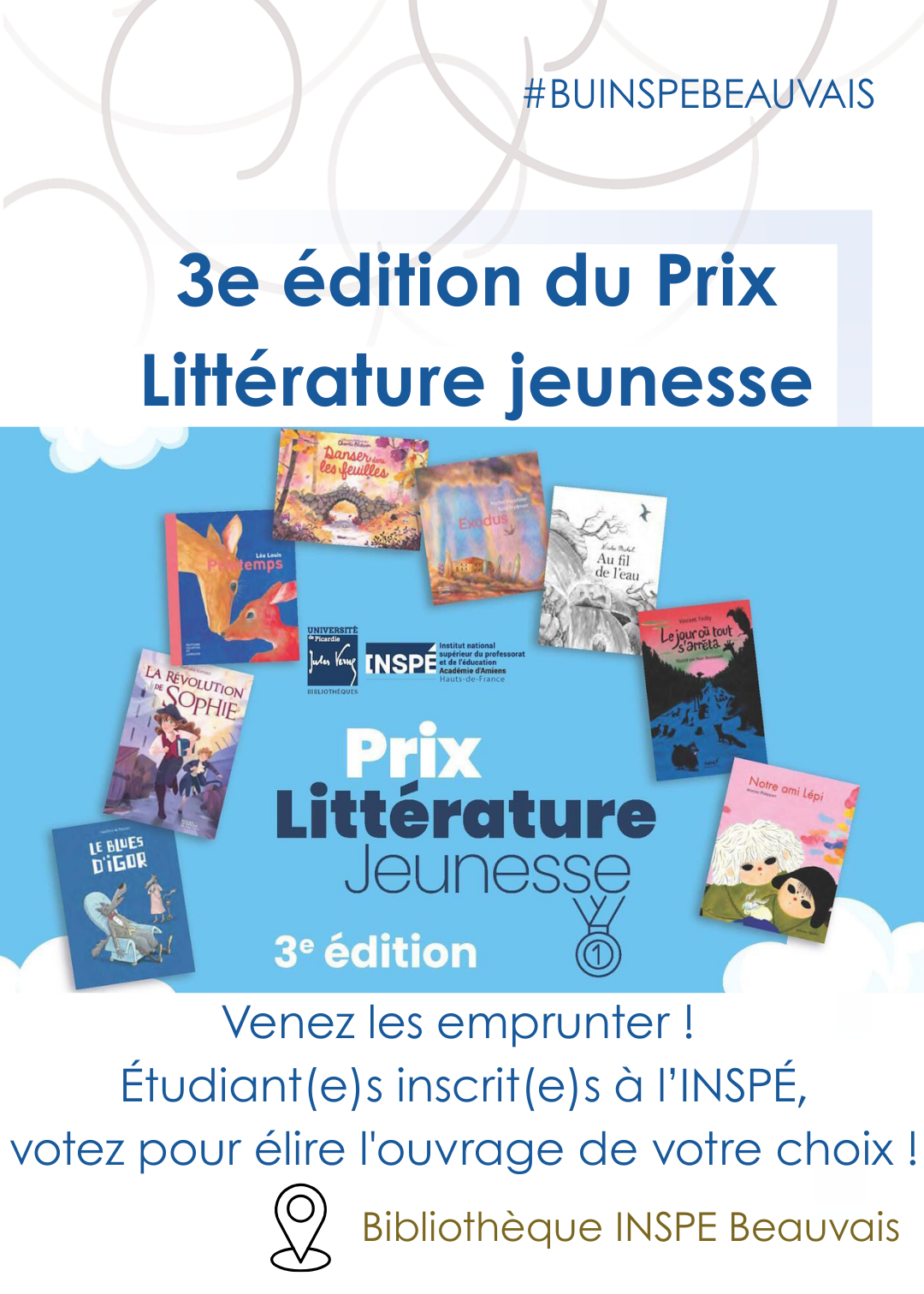INSP&Eacute; Beauvais : 3e &eacute;dition du Prix Litt&eacute;rature jeunesse