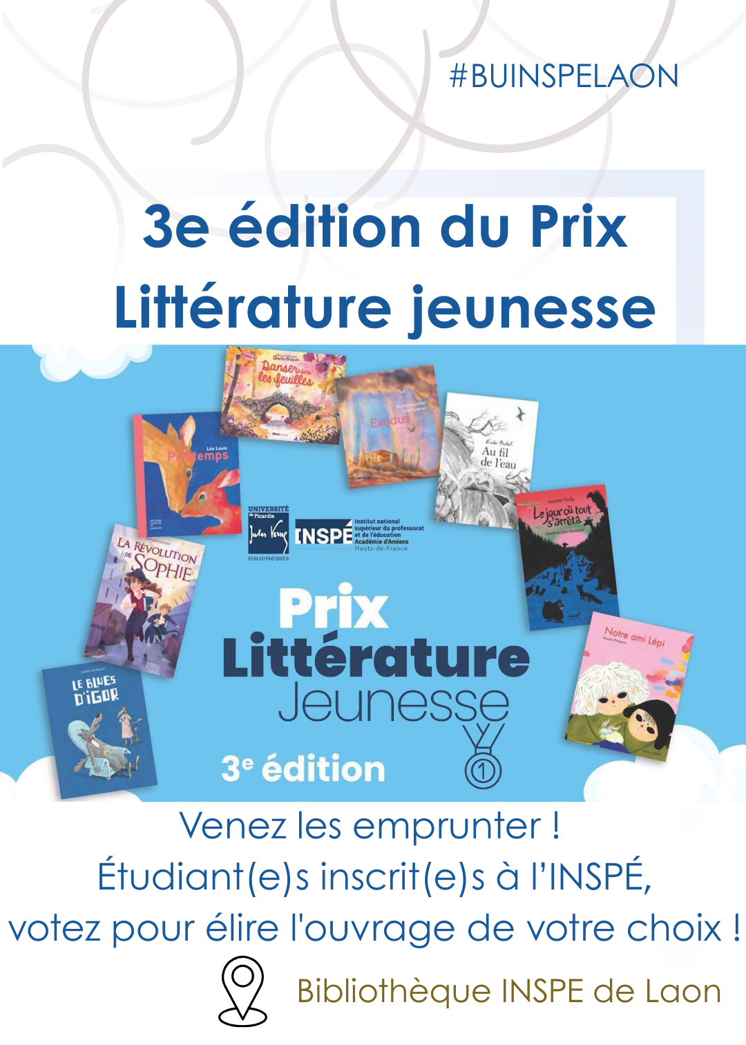 INSP&Eacute; Laon : 3e &eacute;dition du Prix Litt&eacute;rature jeunesse