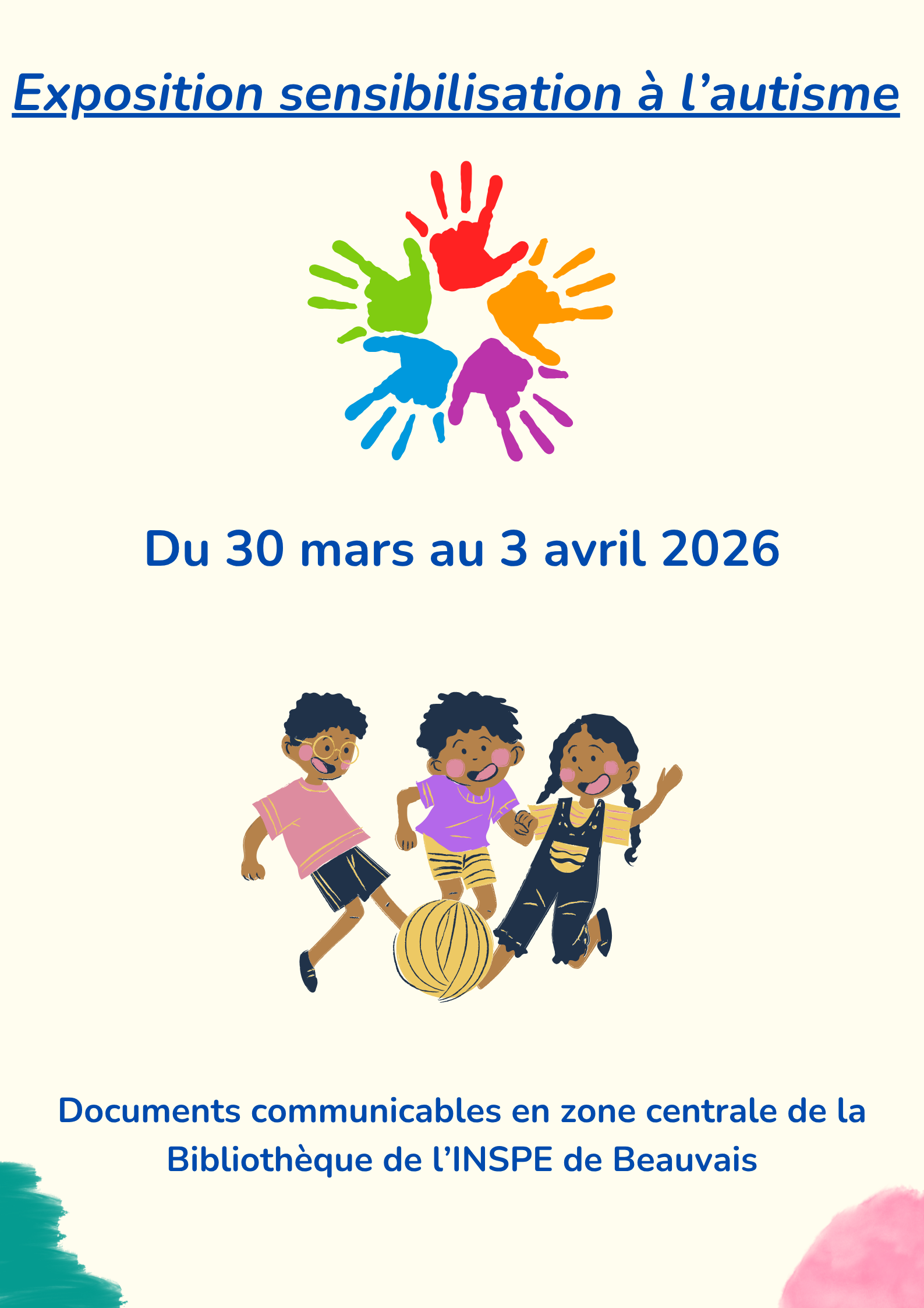 BU INSPE Beauvais : S&eacute;lection th&eacute;matique sensibilisation &agrave; l'autisme