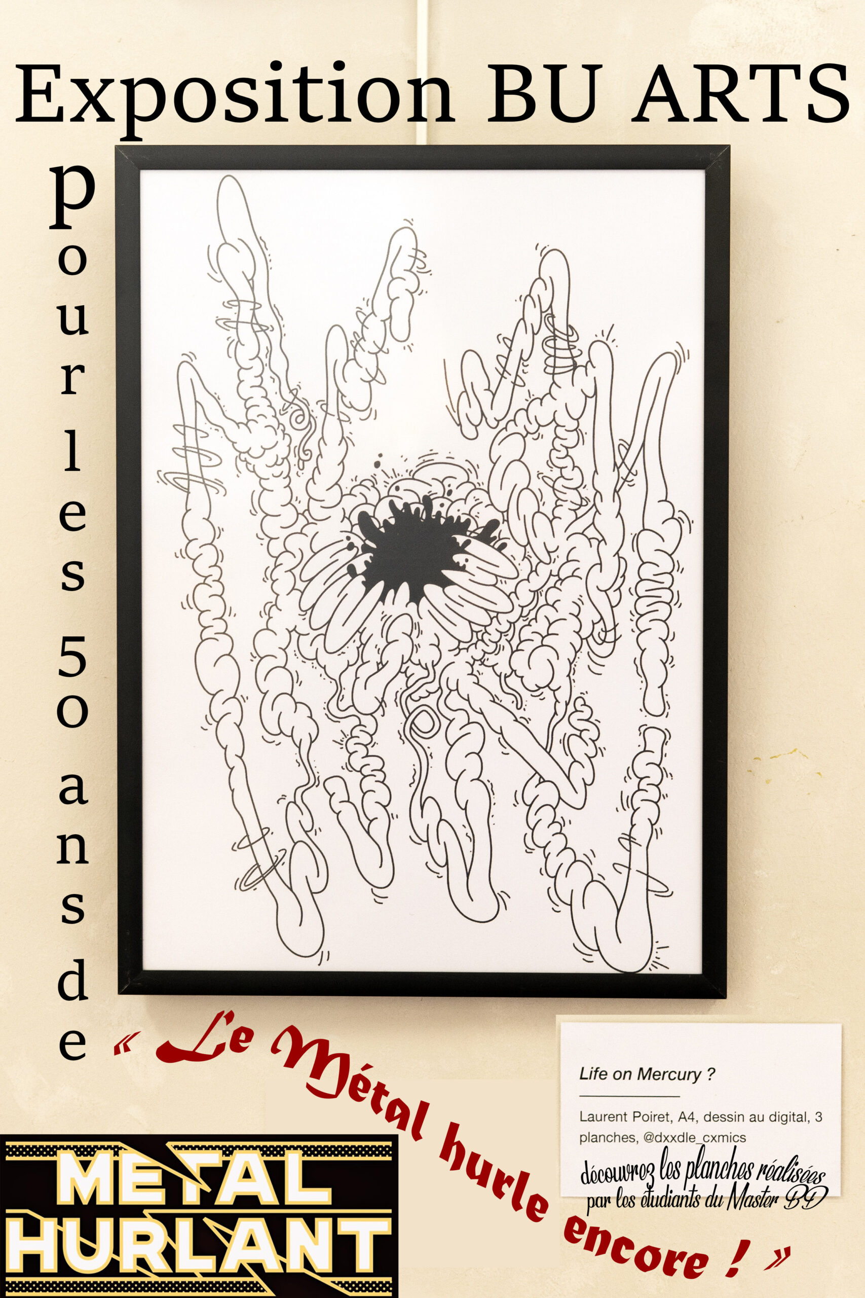 Exposition BU Arts : &laquo; Le M&eacute;tal hurle encore ! &raquo;