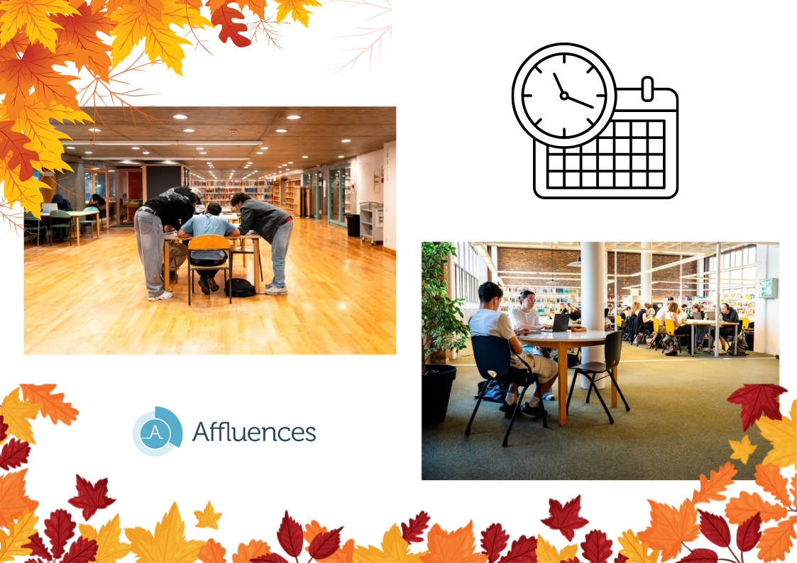 Vacances de la Toussaint : horaires de vos BU