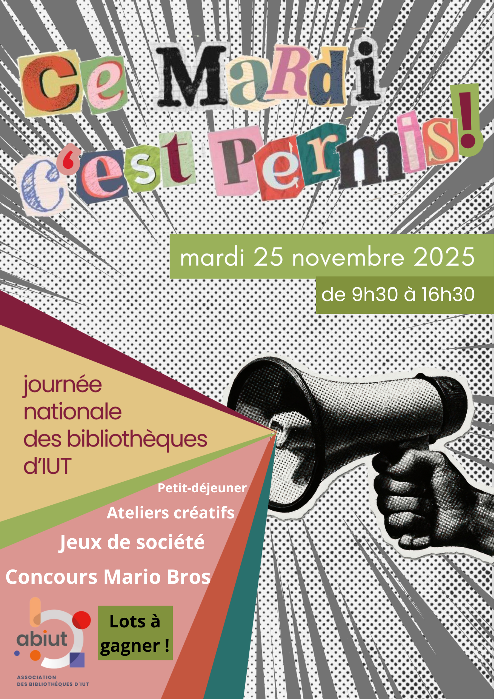 BU IUT Laon : animations pour la journée nationale des bibliothèques d'IUT