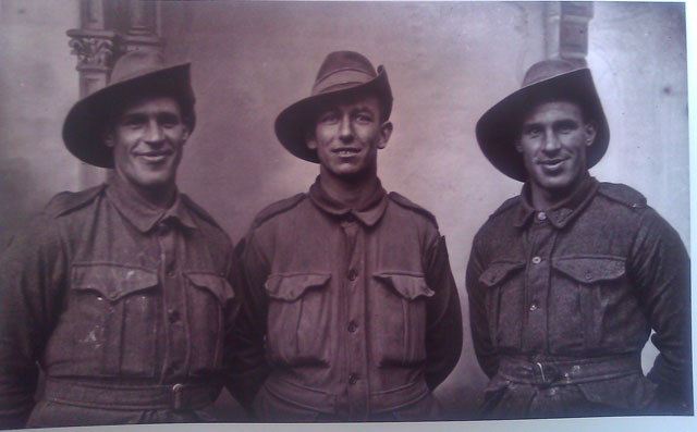 Photographie de soldats WW1