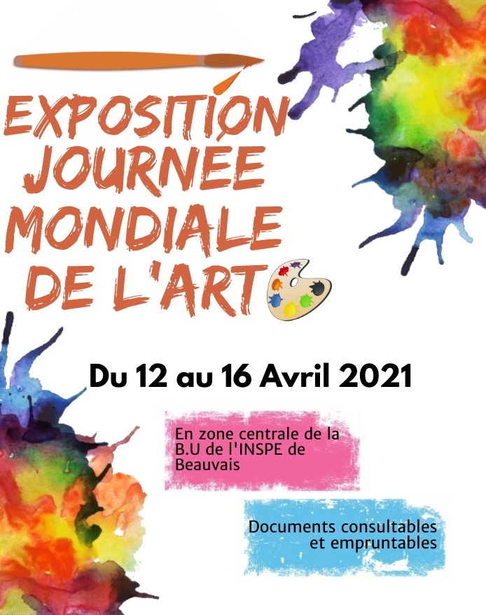 Visuel de l'affiche exposition sur la Journée mondiale de l'Art