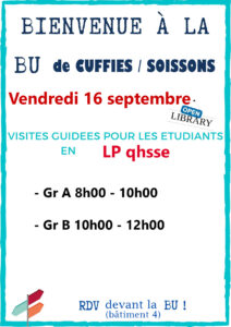 Visite BU de Cuffies pour les LP qhsse 2021