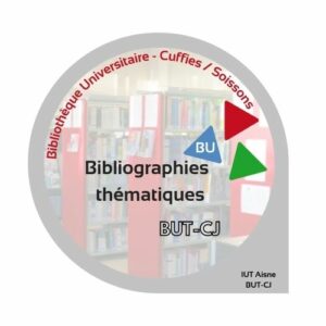 Visuel logo pour bibliographie thématique pour les étudiants en BUT carrières juridiques CJ