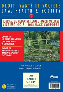 couverture de la revue droit santé et société