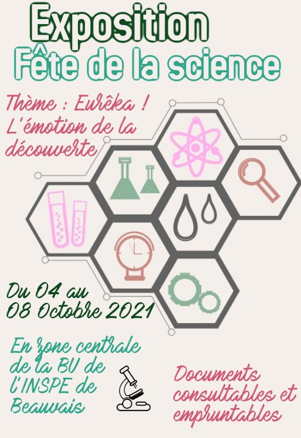 BU INSPE Beauvais : sélection d'ouvrages thématique "Fête de la science"