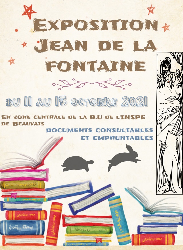 BU INSPE Beauvais : sélection d'ouvrages "Jean de la Fontaine"