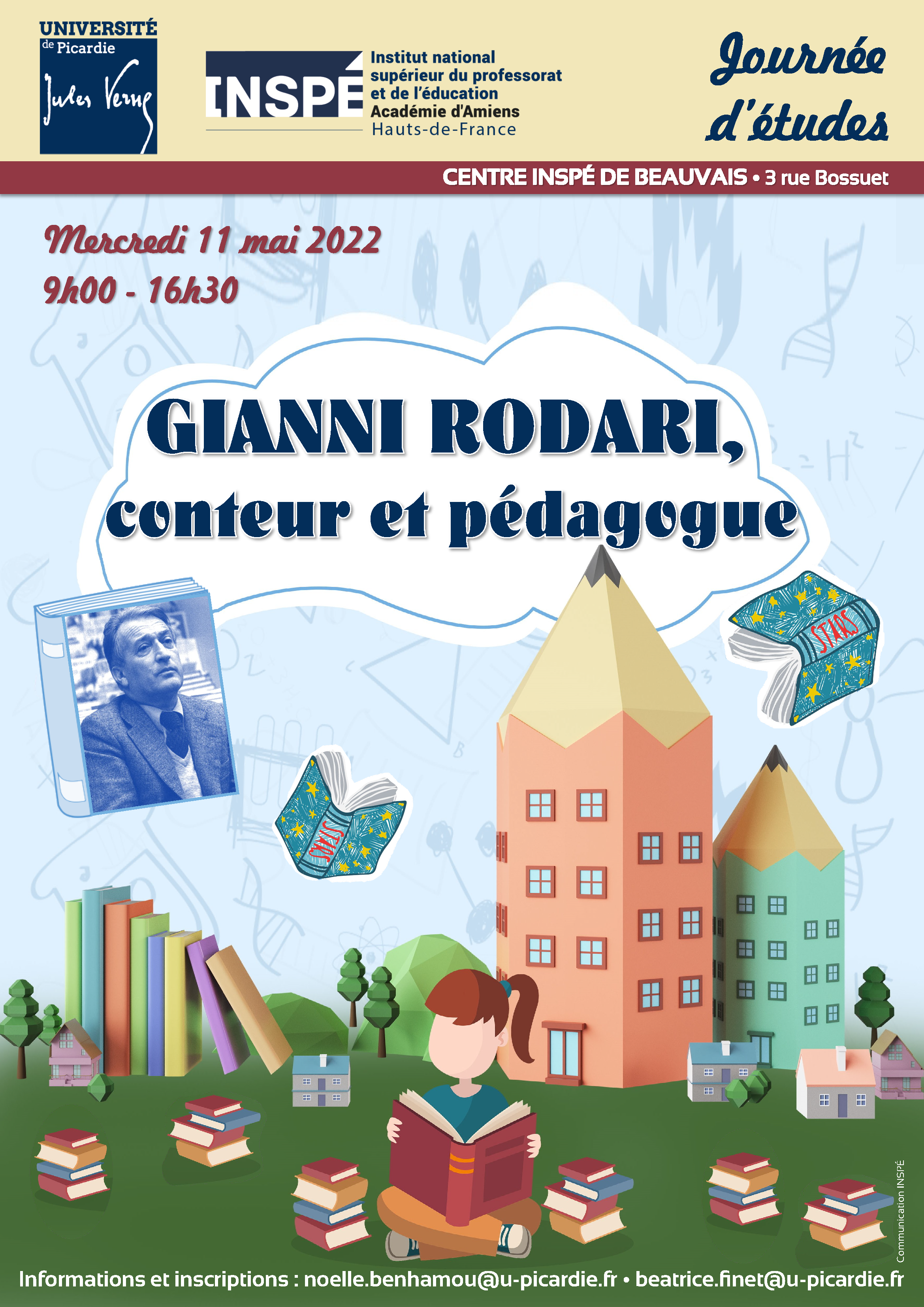 Affiche Journée d'études 11-05-2022 Mercredi 11 mai 2022 - Centre INSPÉ de Beauvais