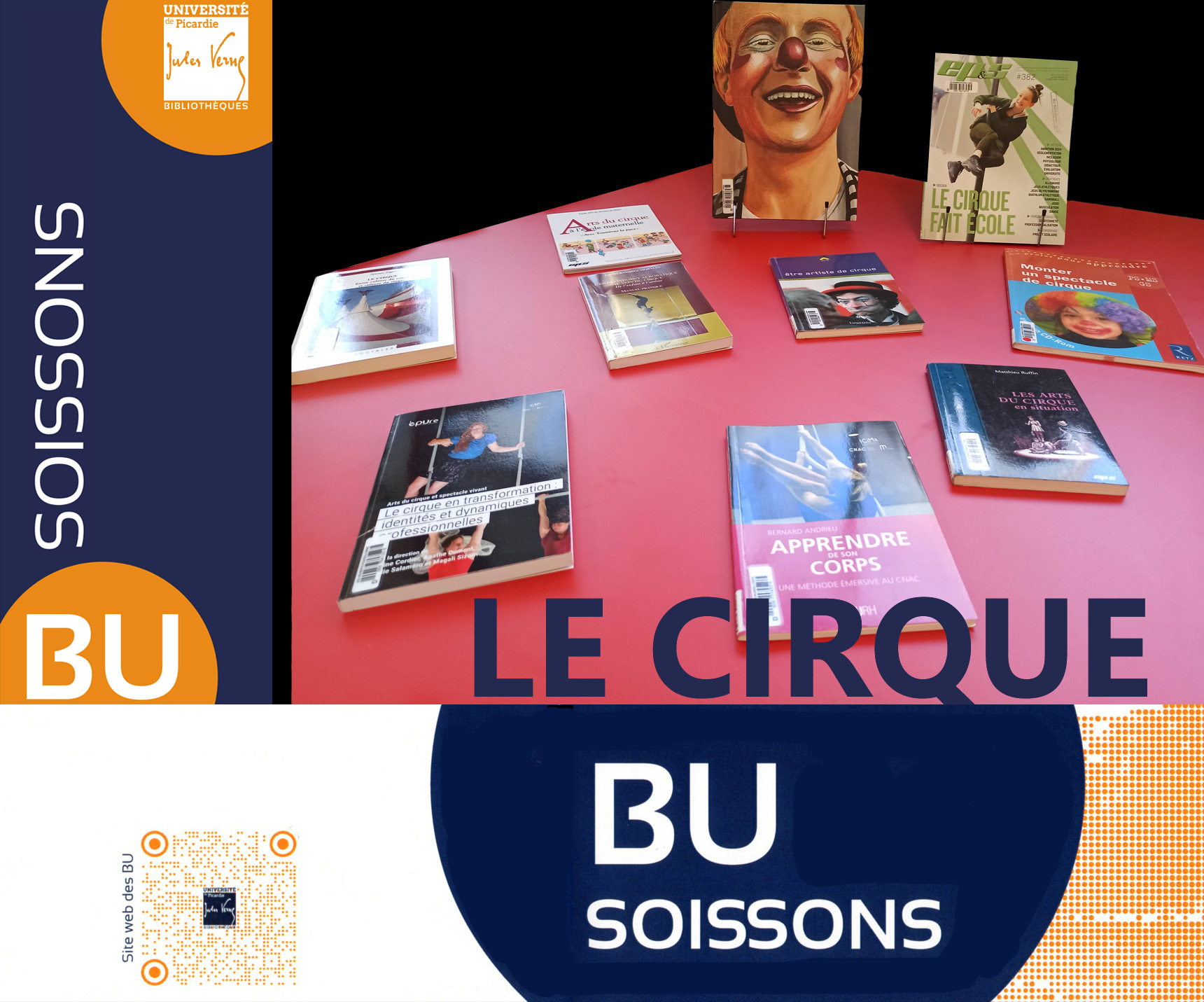 BU Soissons : exposition d'ouvrages sur le cirque